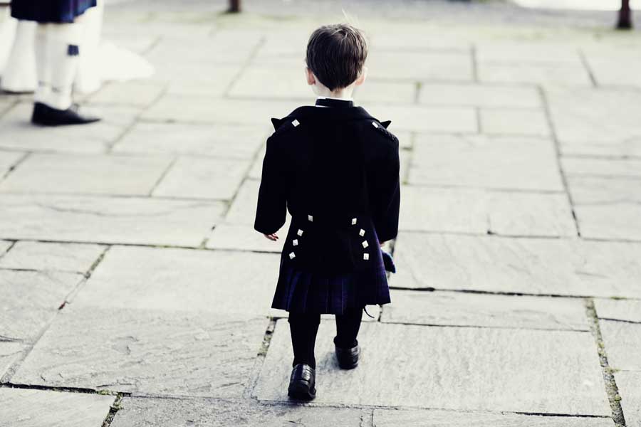 scottish page boy wedding